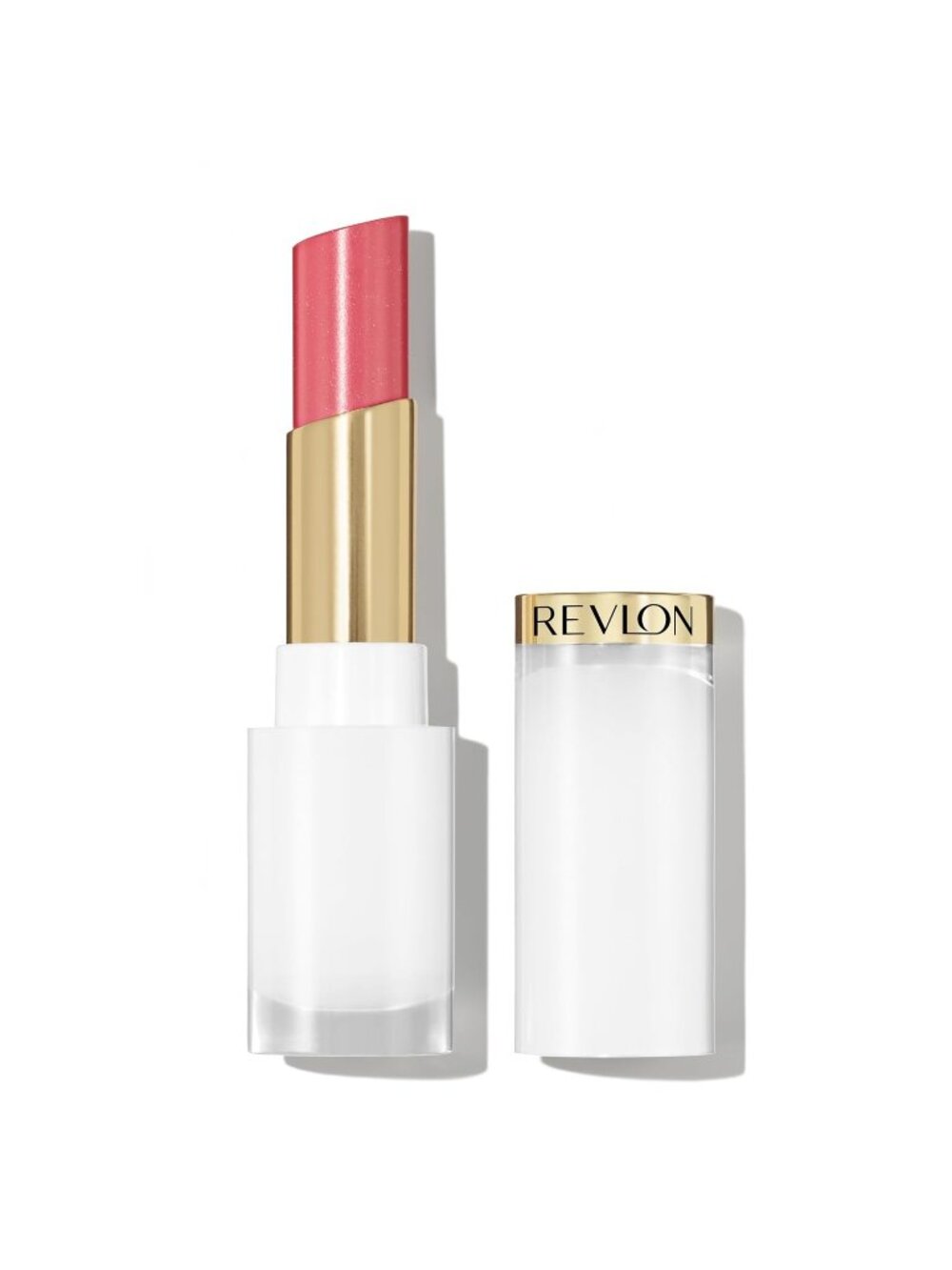 Revlon 018 Beaming Strawberry Lustrous Shine Balm Hydrating Tinted Lip Gloss